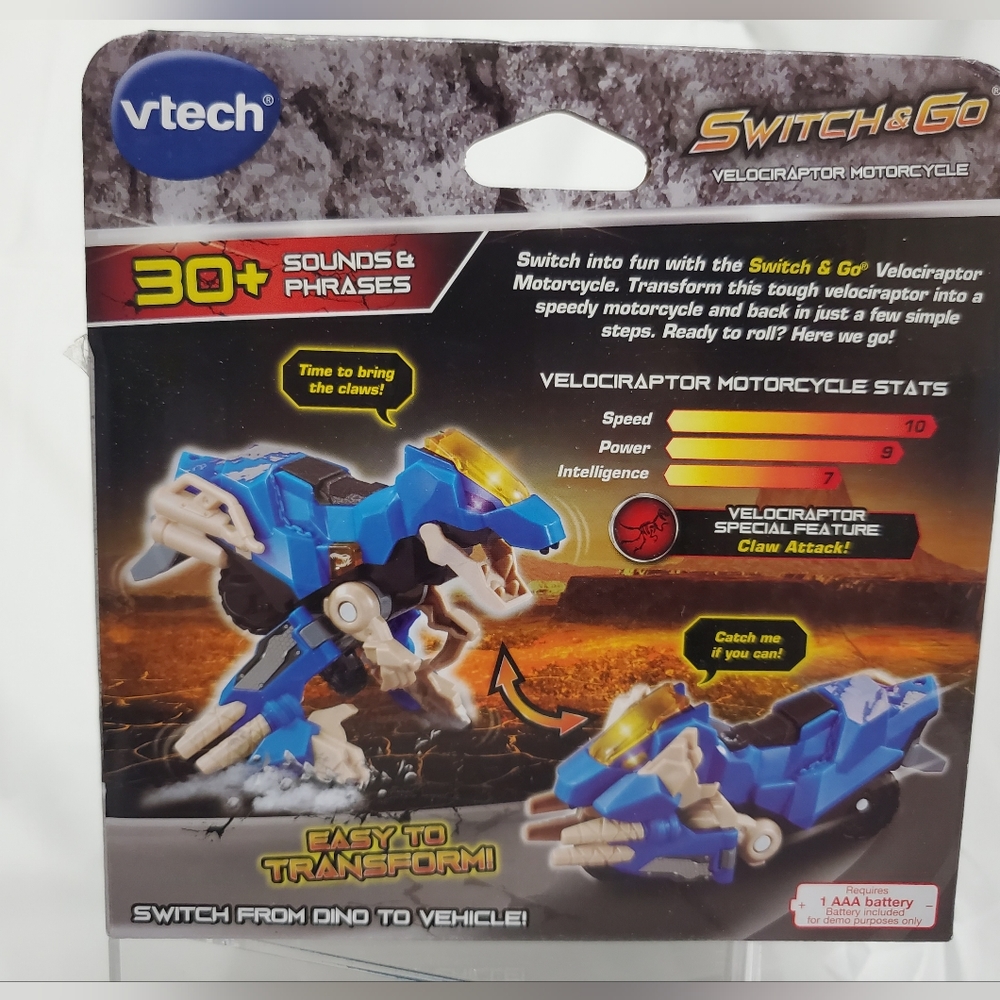 V-TECH Switch & Go / Velociraptor Motorcycle - Picture 5 of 5